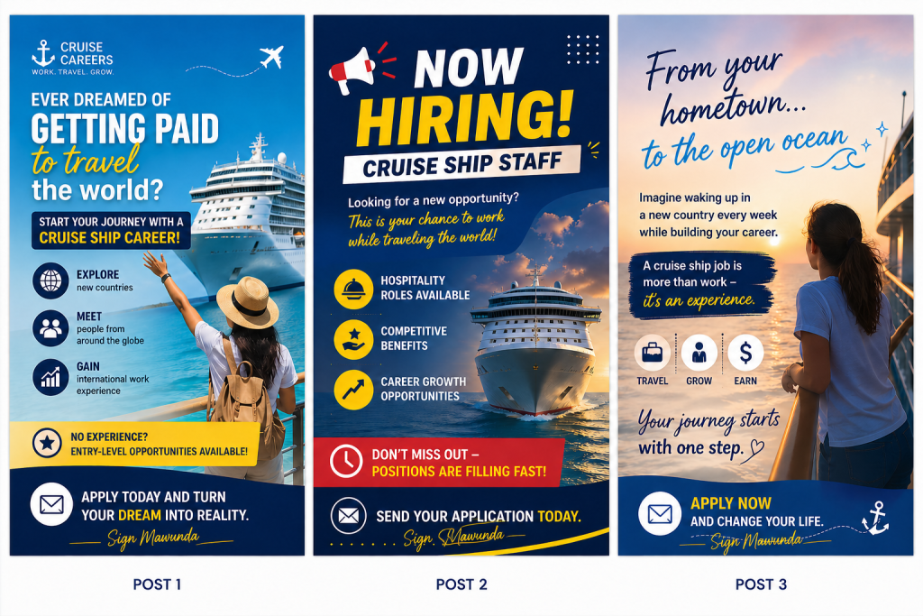 Cruise Ship Recruitment Marketing Campaign